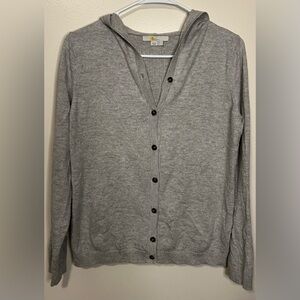 Boden Hooded Button Front Cardigan Sweater